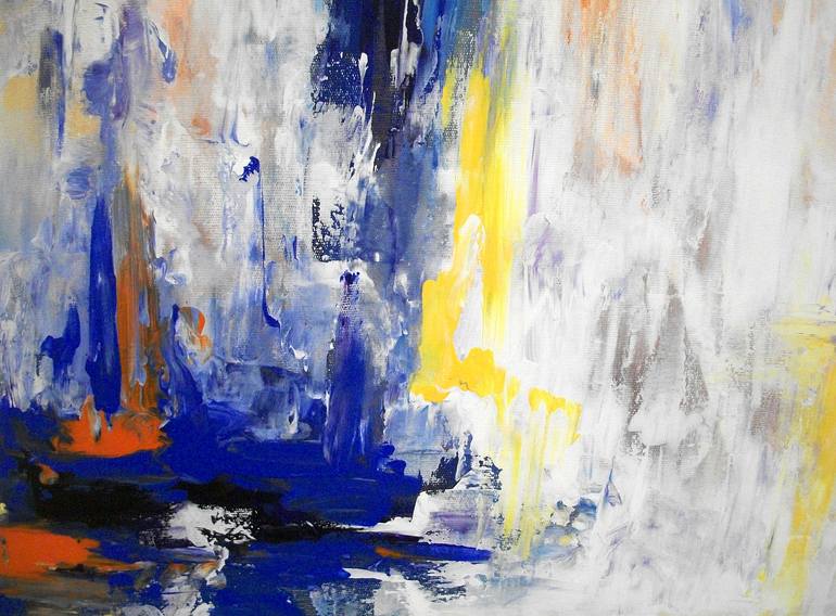 Original Abstract Expressionism Abstract Painting by Natalia Esanu