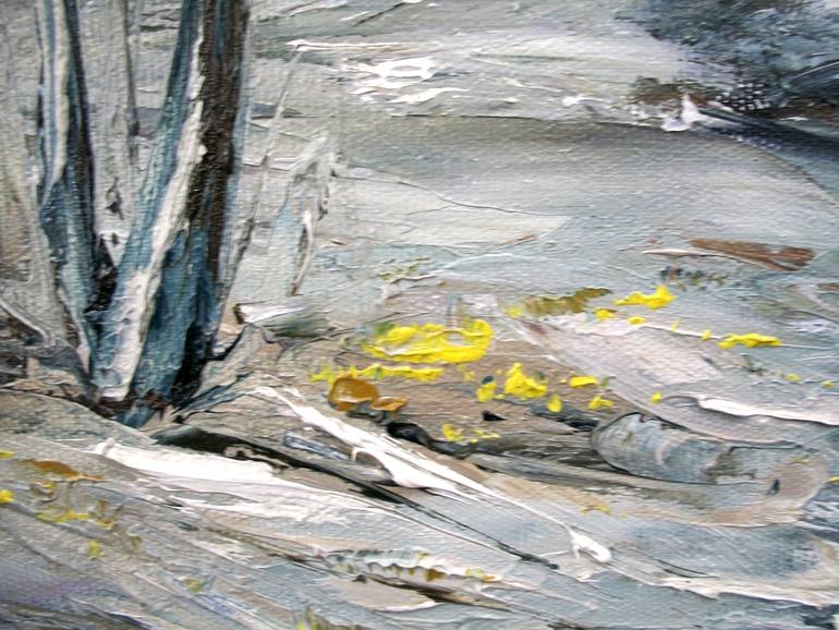 Original Abstract Expressionism Landscape Painting by Natalia Esanu