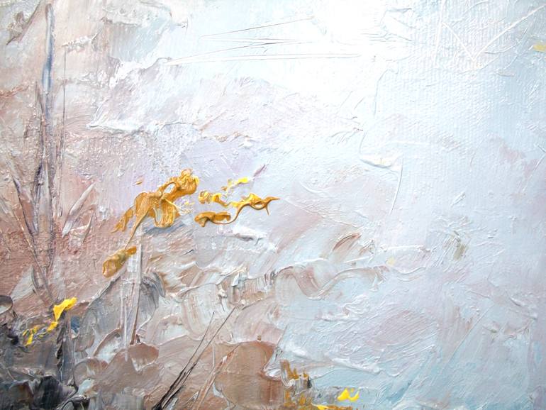 Original Abstract Expressionism Landscape Painting by Natalia Esanu