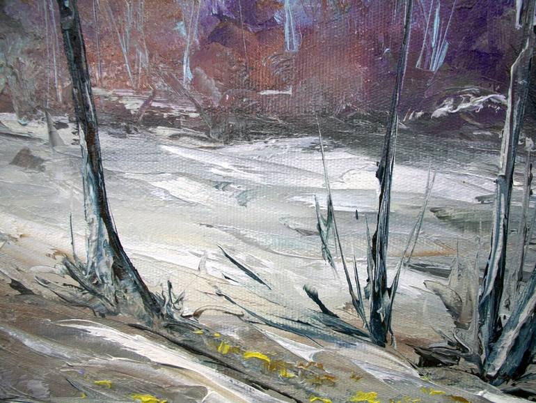 Original Abstract Expressionism Landscape Painting by Natalia Esanu