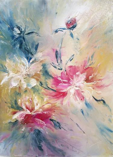 Original Modern Floral Paintings by Natalia Esanu