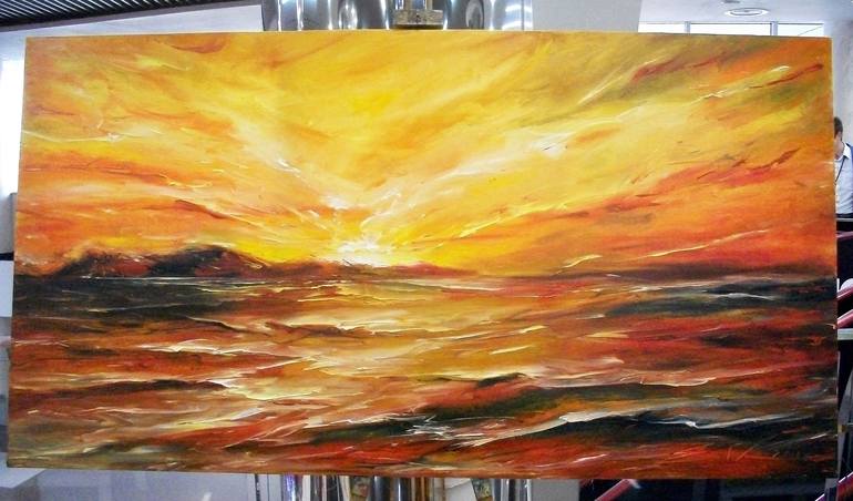 Original Realism Seascape Painting by Natalia Esanu