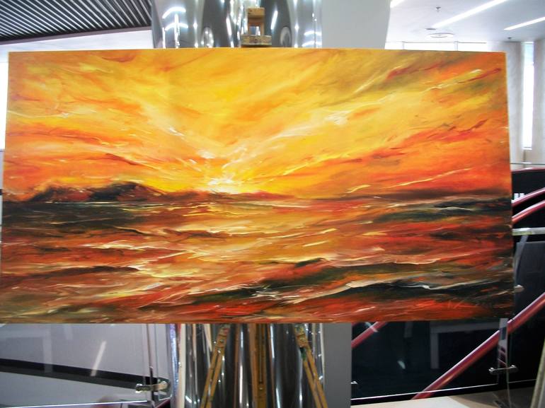 Original Realism Seascape Painting by Natalia Esanu