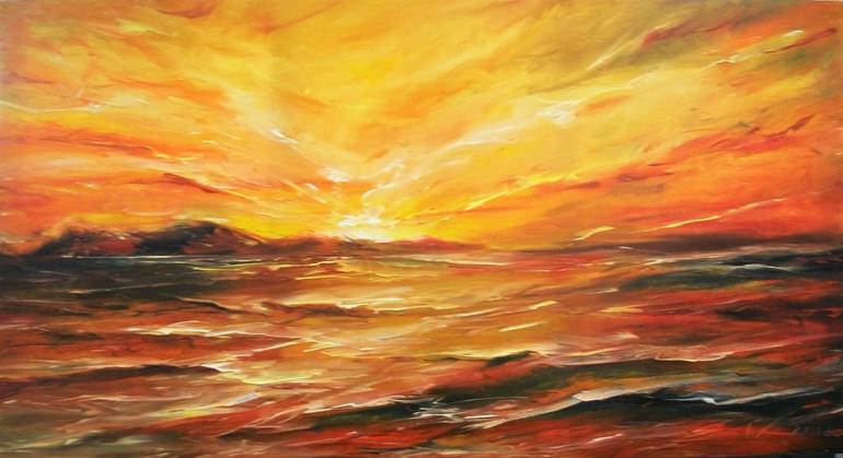 Original Realism Seascape Painting by Natalia Esanu