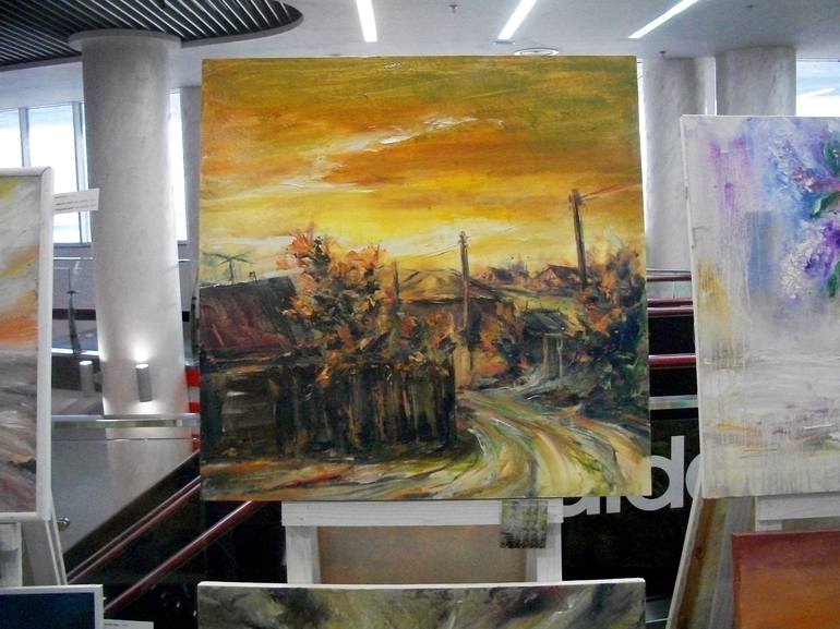 Original Realism Landscape Painting by Natalia Esanu