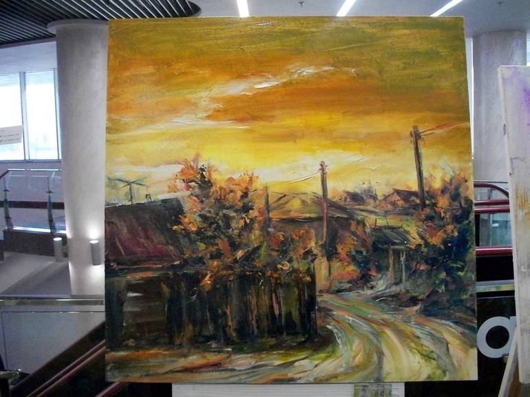 Original Realism Landscape Painting by Natalia Esanu