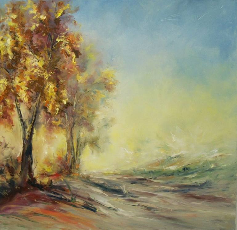 Original Modern Landscape Painting by Natalia Esanu