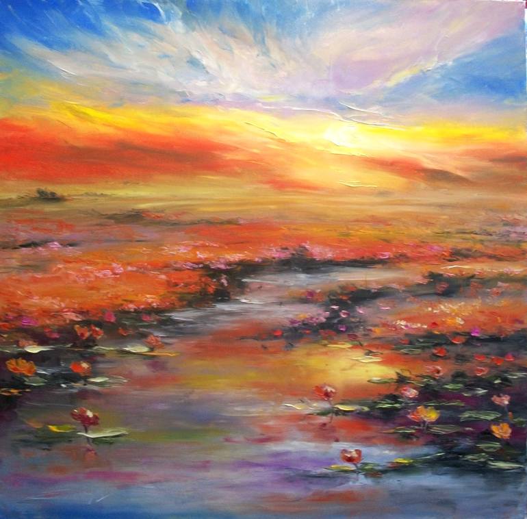 Original Fine Art Landscape Painting by Natalia Esanu