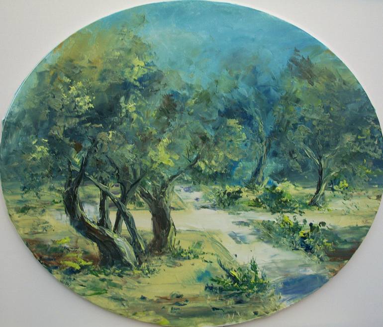 Original Modern Landscape Painting by Natalia Esanu