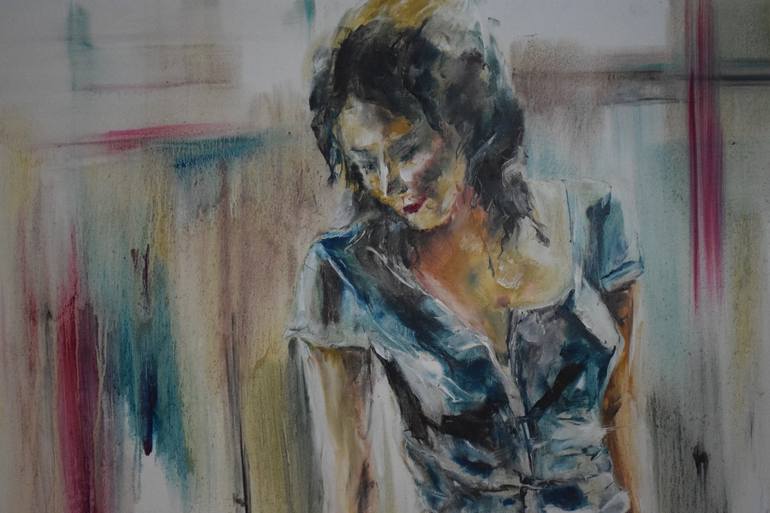 Original Figurative Women Painting by Natalia Esanu