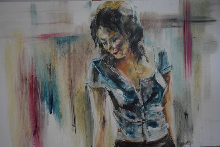 Original Figurative Women Painting by Natalia Esanu