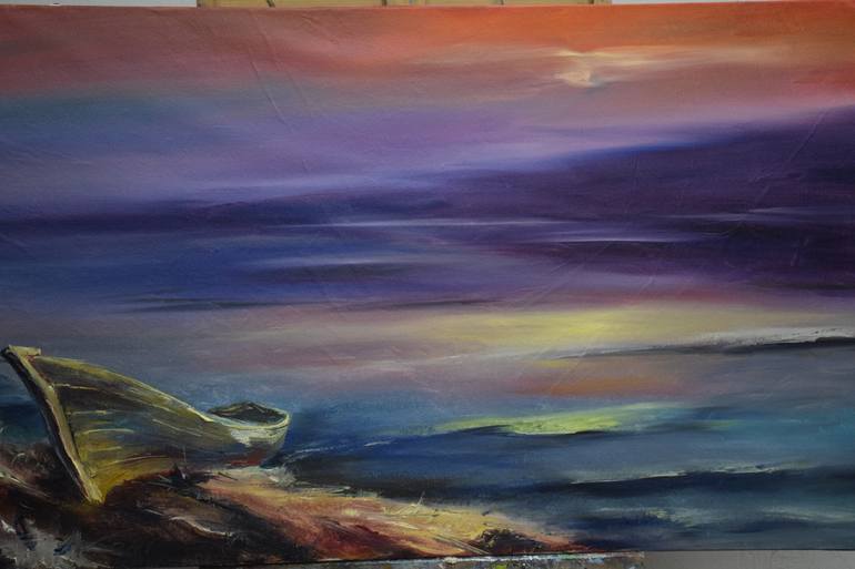 Original Seascape Painting by Natalia Esanu