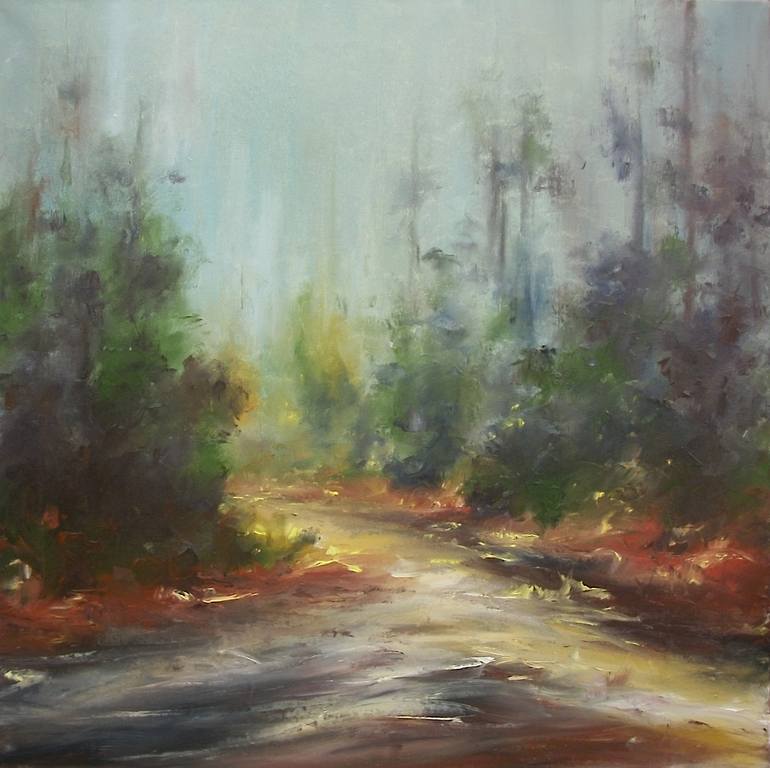 Original Modern Landscape Painting by Natalia Esanu