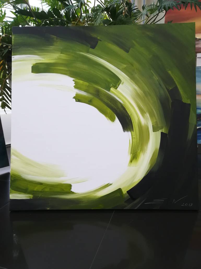 Original Abstract Expressionism Abstract Painting by Natalia Esanu
