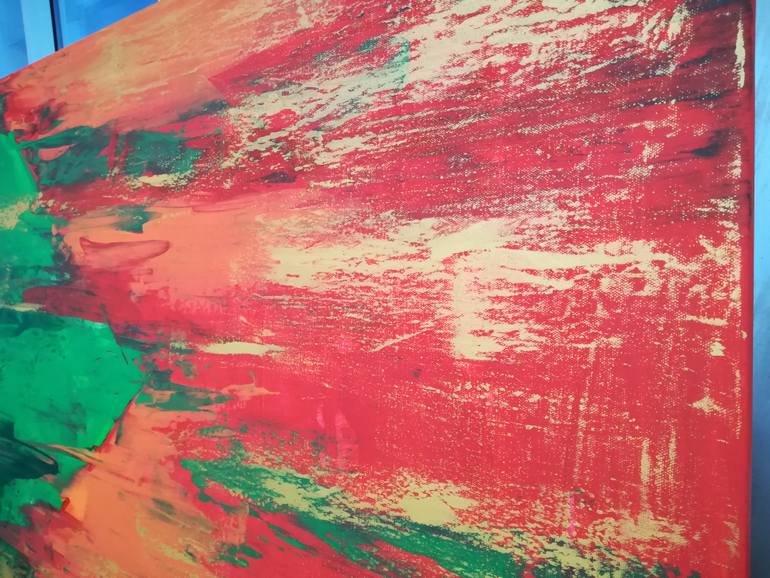 Original Abstract Expressionism Abstract Painting by Natalia Esanu