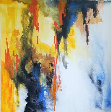 Original Abstract Expressionism Abstract Paintings by Natalia Esanu
