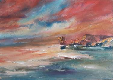 Original Modern Seascape Paintings by Natalia Esanu