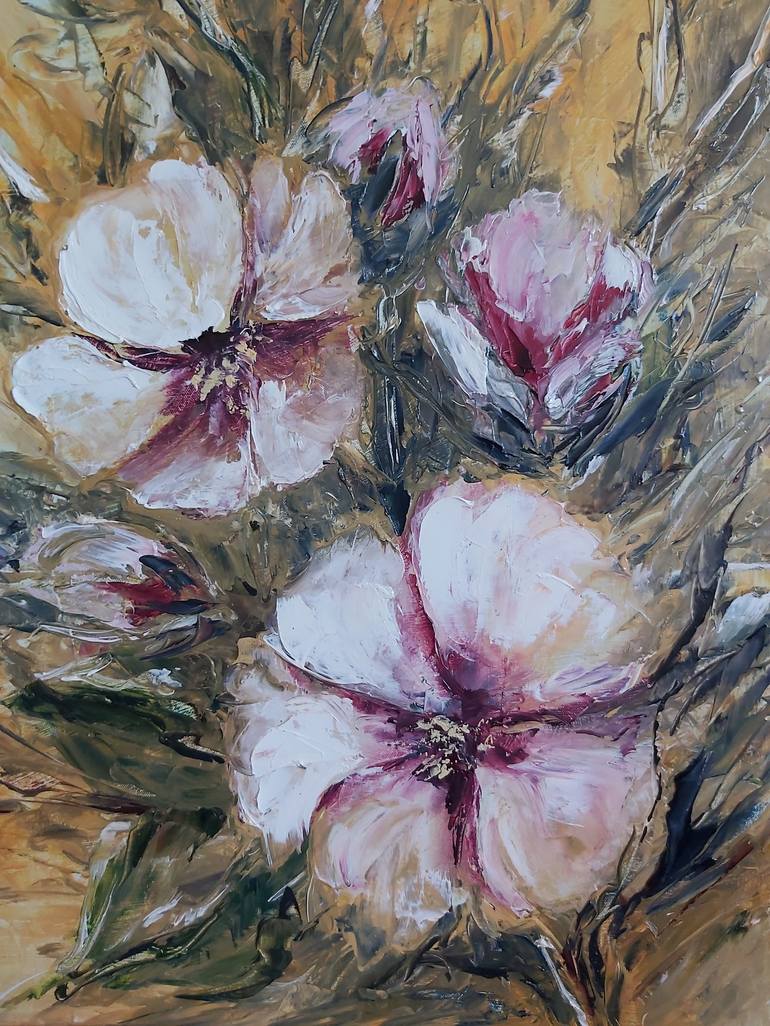 Original Realism Floral Painting by Natalia Esanu