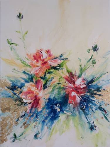 Original Modern Floral Paintings by Natalia Esanu