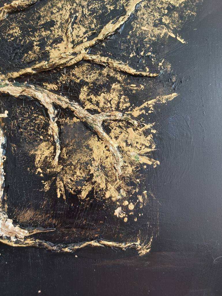 Original Abstract Expressionism Abstract Painting by Natalia Esanu