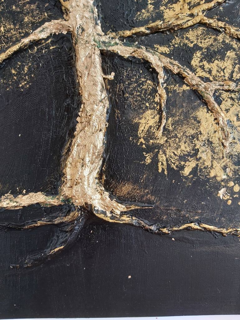 Original Abstract Expressionism Abstract Painting by Natalia Esanu