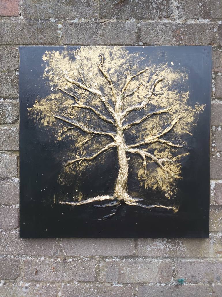 Original Abstract Expressionism Abstract Painting by Natalia Esanu