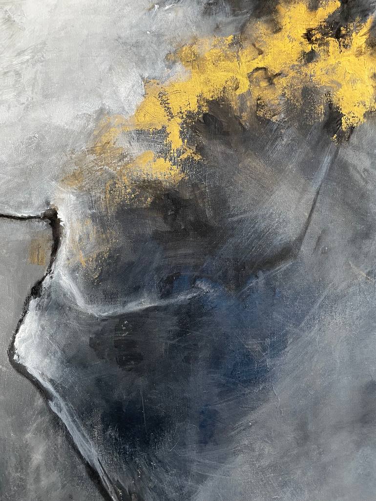 Original Abstract Expressionism Abstract Painting by Natalia Esanu