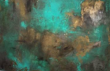 Original Fine Art Abstract Paintings by Claudia Valdes