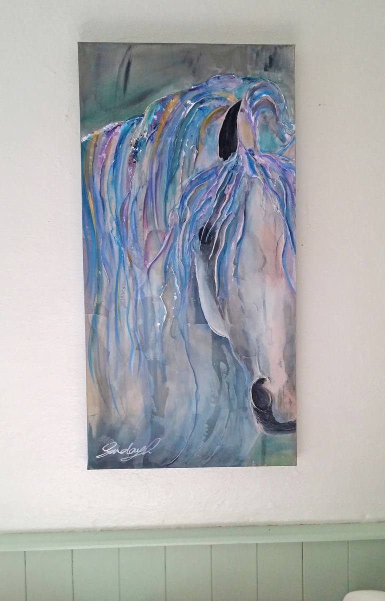 Original Abstract Animal Painting by Sunday L