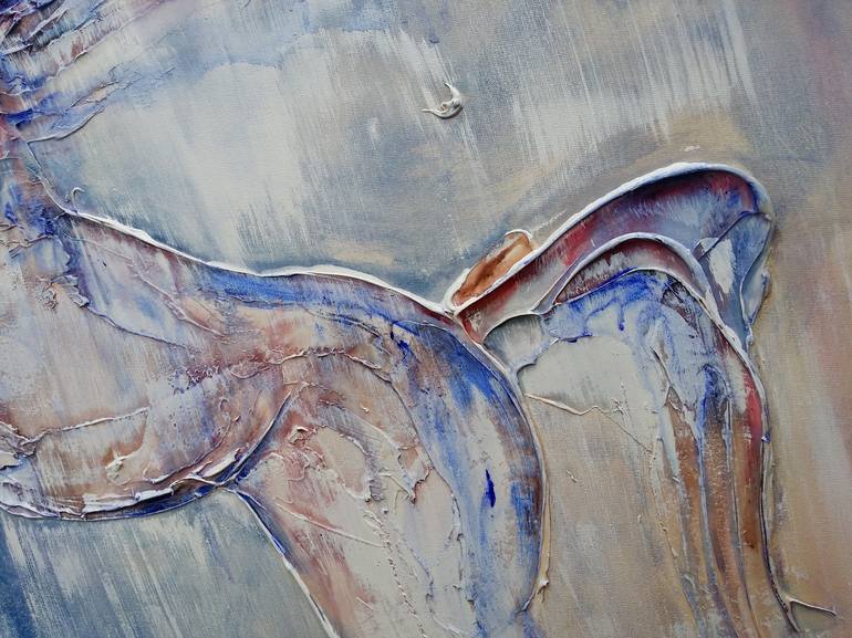 Original Abstract Horse Painting by Sunday L