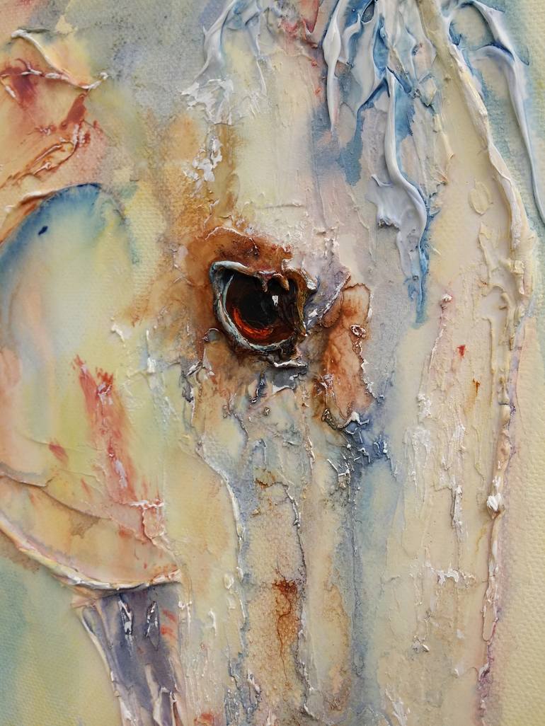 Original Abstract Horse Painting by Sunday L