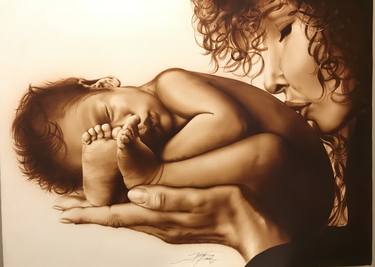 Print of Photorealism Love Paintings by Johnny Rock