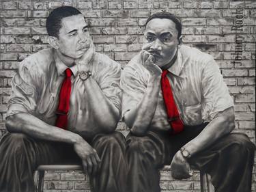 Original Photorealism Political Paintings by Johnny Rock