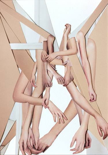 Original Conceptual Body Collage by Alejandra Vargas Díaz