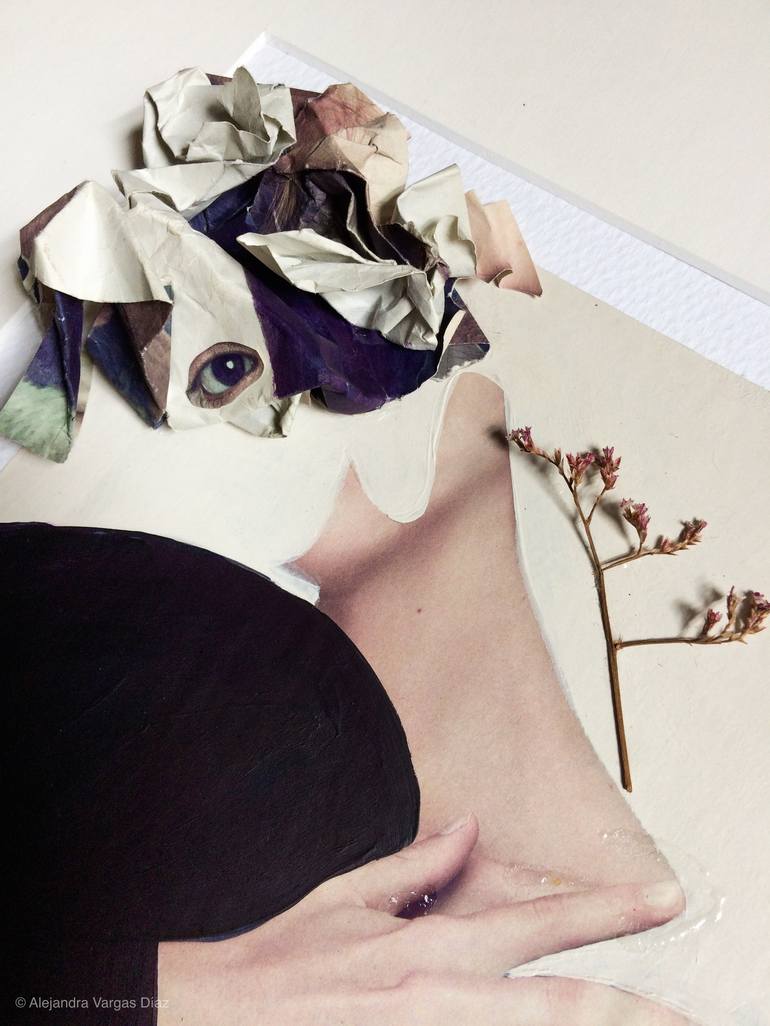 Original Conceptual Abstract Collage by Alejandra Vargas Díaz