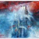 Lady with Flowers by Allure Gallery