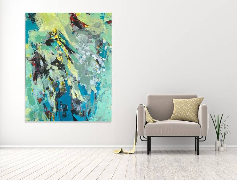 Original Modern Abstract Painting by Oya Bolgun