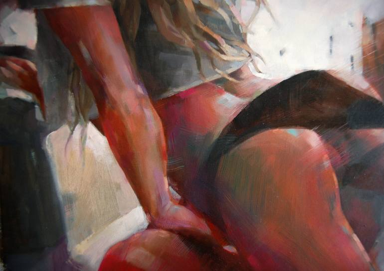 Original Erotic Painting by Marina Borodulya