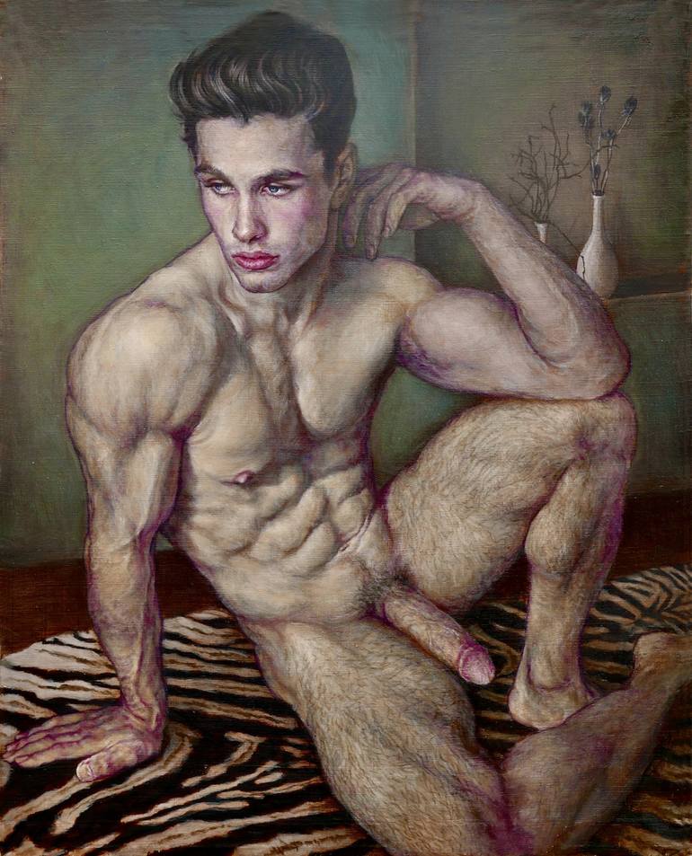 Print of Fine Art Nude Paintings by Julian Hsiung