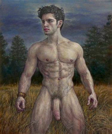Original Figurative Erotic Paintings by Julian Hsiung