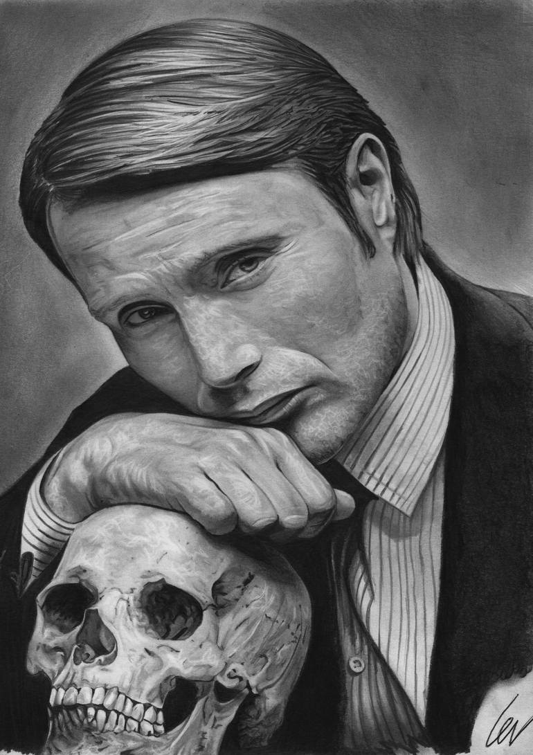 Mads Mikkelsen Drawing by fabio verolino | Saatchi Art