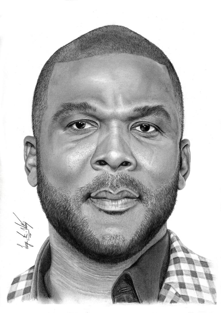 Tyler Perry The Hollywood Giant Drawing by Serge Vitry Saatchi Art