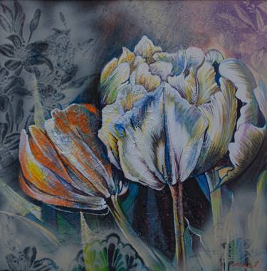 Print of Fine Art Floral Paintings by Yaroslava Popovych