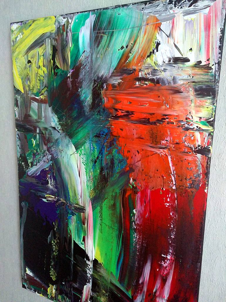 Original Abstract Expressionism Abstract Painting by Patrick Nikowitz