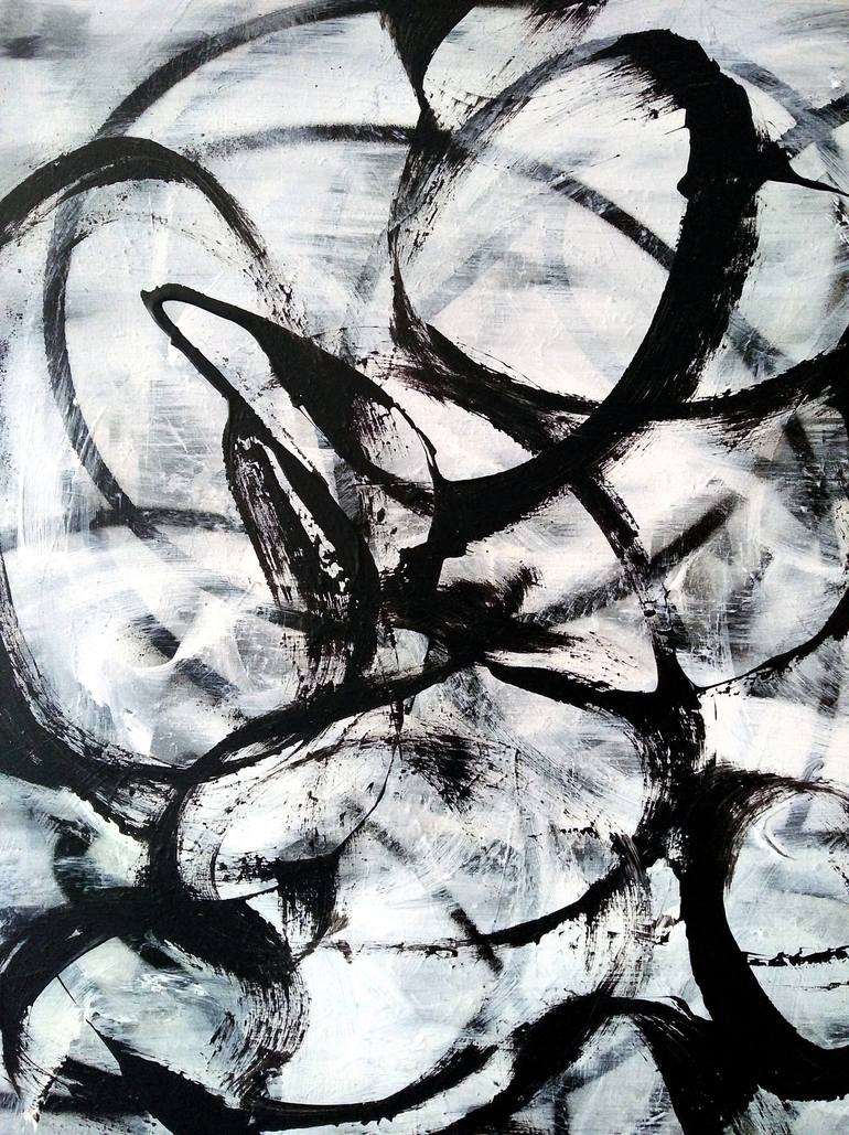 Original Abstract Expressionism Abstract Painting by Patrick Nikowitz