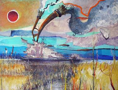 Saatchi Art Artist Gianluigi Serravalli; Paintings, “Nel corso del fiume” #art