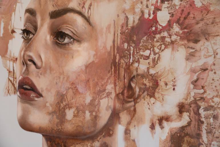 Original Figurative Women Painting by Iris Schreven