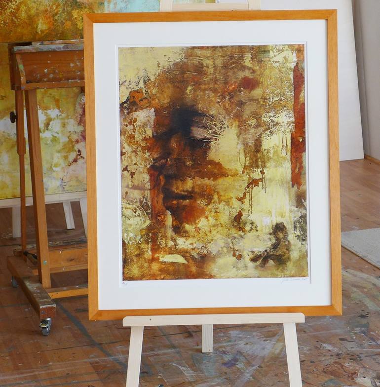 Original Abstract Portrait Painting by Iris Schreven