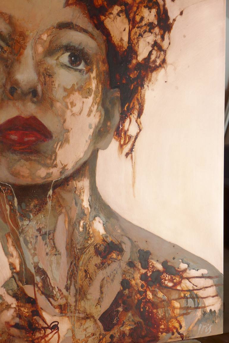 Original Abstract People Painting by Iris Schreven