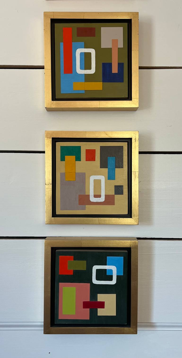 Original Color Field Painting Abstract Collage by Kathryn Sue Anderson